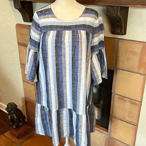 Anthropologie Dresses & Skirts - Anthropologie Amadi Bethany Flounced Cotton Dress, XS!